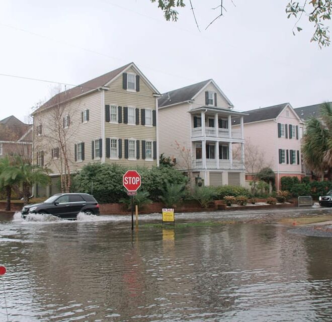Flooded Streets, Sea level rise is turning nuisance flooding into a “sunny day” event — high-tide flooding that occurs even without a storm. Credit: NOAA