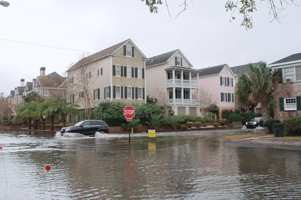 Flooded Streets, Sea level rise is turning nuisance flooding into a “sunny day” event — high-tide flooding that occurs even without a storm. Credit: NOAA