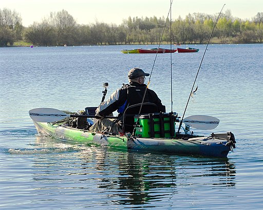 fishing kayak, CC BY-SA 4.0 ,kayak via Wikimedia Commons