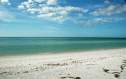 James St. John, CC BY 2.0 ,Gulf_of_Mexico_view_from_Cayo_Costa_Island_Florida_USA_3_26236518672 via Wikimedia Commons