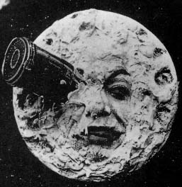 Old Man on Moon, Georges Méliès, Public domain, via Wikimedia Commons