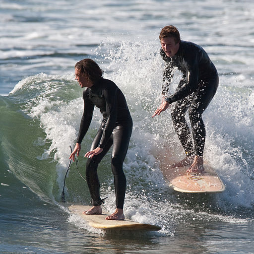 "Mike" Michael L. Baird, CC BY 2.0 ,Mikebaird_-_Two_Surfing_Teens via Wikimedia Commons