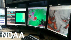 AWIPS workstation at NWS Lubbock, Texas by NOAA