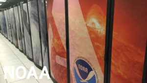 These aren’t vending machines: They are NOAA supercomputers that collect, process and analyze billions of observations from weather satellites, weather balloons, buoys and surface stations from around the world by NOAA.