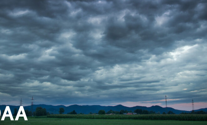 Dark and stormy cloudscape by NOAA