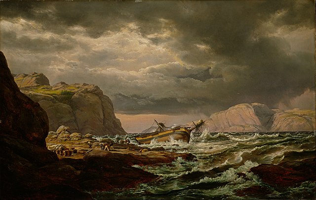 Shipwreck on the Norwegian Coast By wikipedia.org