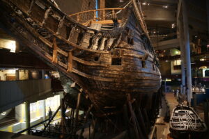 The Vasa, sunk in 1628, recovered and shown in Sweden. 30 crew lost their lives. (Courtesy of Javier Cohen)