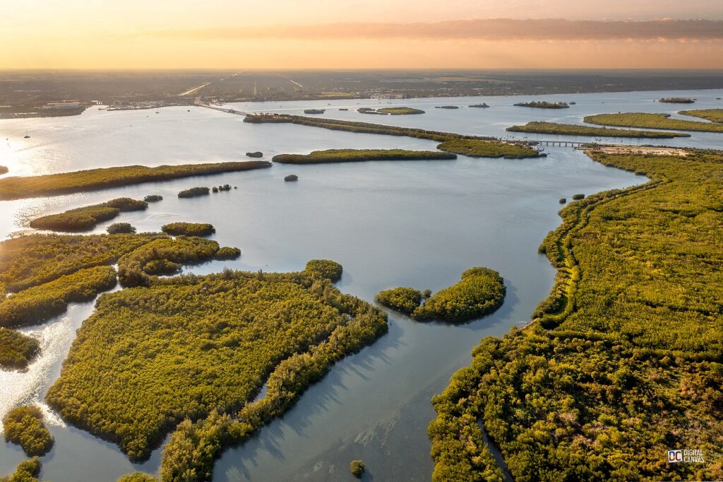 Indian River Lagoon by Wikicommons.