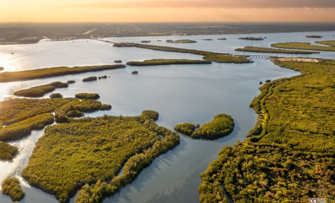 Indian River Lagoon by Wikicommons.