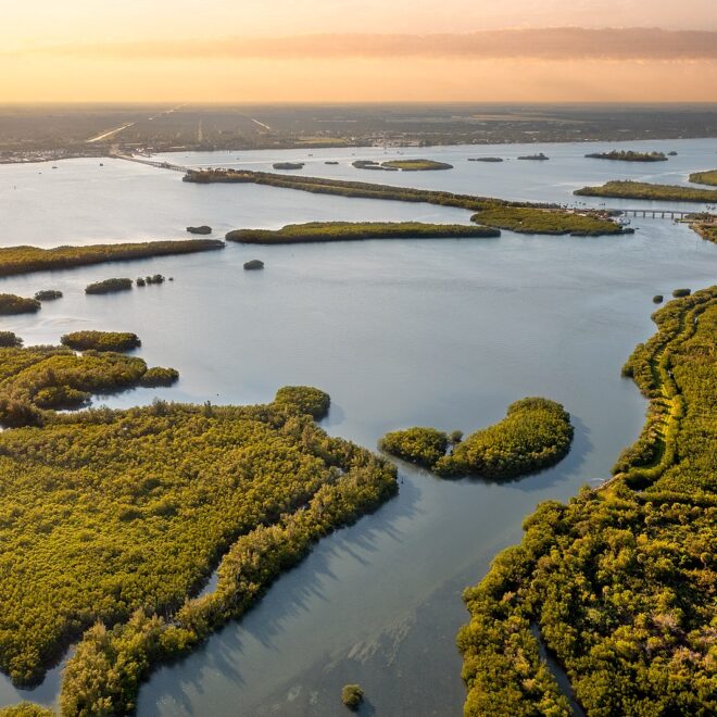 Indian River Lagoon by Wikicommons.