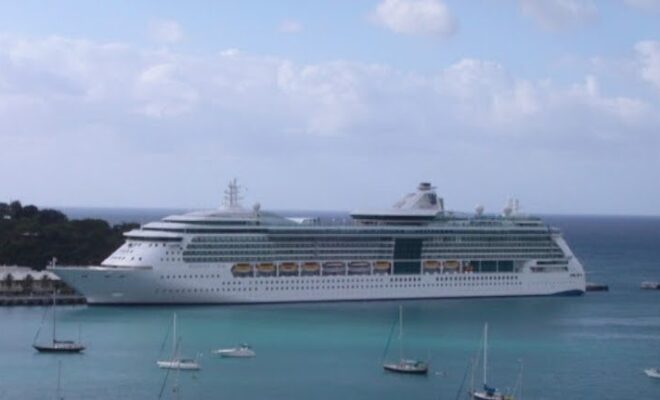 Radiance of the Seas pictured before the contact in St. Thomas. (Source: NTSB)