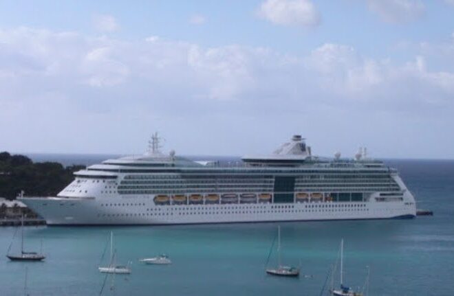 Radiance of the Seas pictured before the contact in St. Thomas. (Source: NTSB)