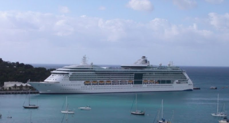 Radiance of the Seas pictured before the contact in St. Thomas. (Source: NTSB)