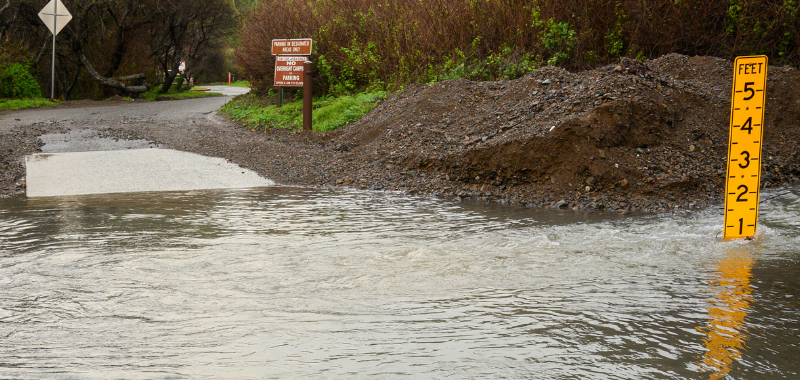 Tidal Flooding of Boat Ramp. Image from Canva.com.