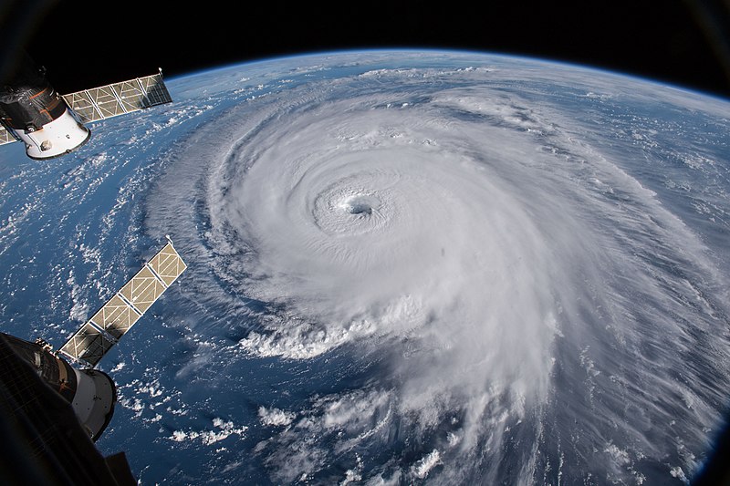 Dramatic Views of Hurricane Florence from the International Space Station From 9 12 (42828603210) by WikiCommons.