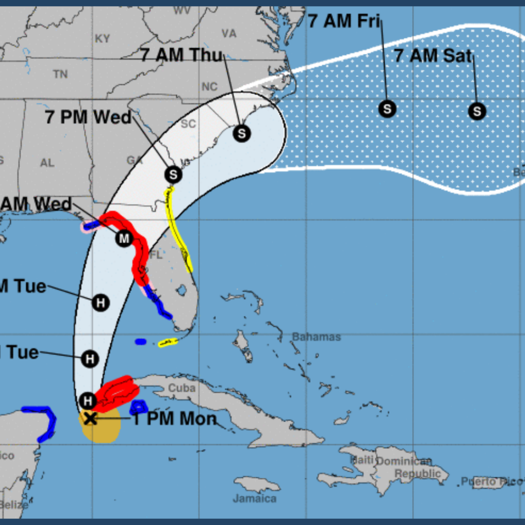 Hurricane Idalia Cone Aug 27, 2023