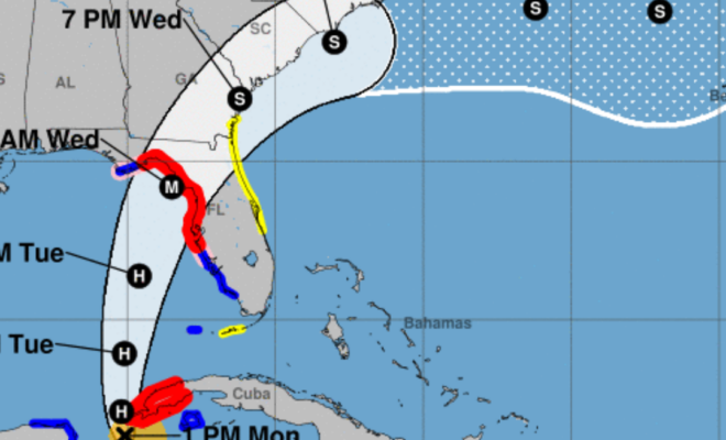 Hurricane Idalia Cone Aug 27, 2023
