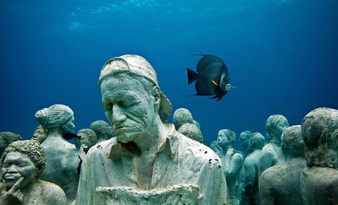 Sculpture, mar, sea, underwater, animal, sea life, undersea | Wallpaper Flare