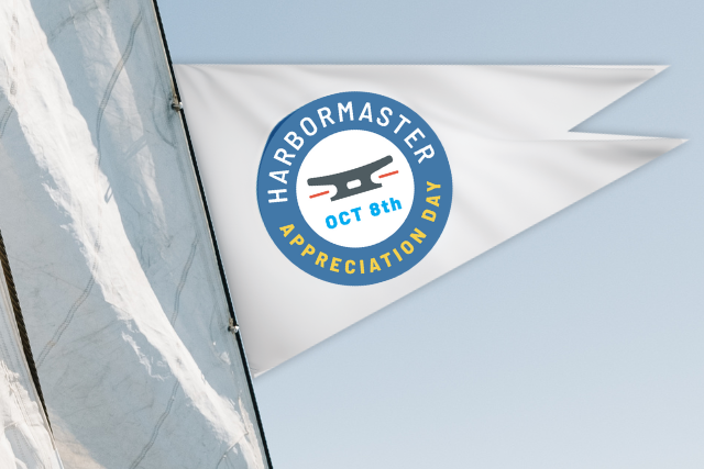Harbormaster Day Burgee by US Harbors. 