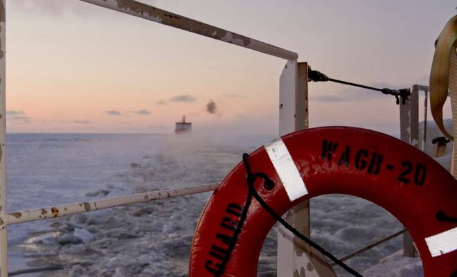 CGC Healy escorts tanker Renda, Alaska - PICRYL - Public Domain Media Search Engine Public Domai