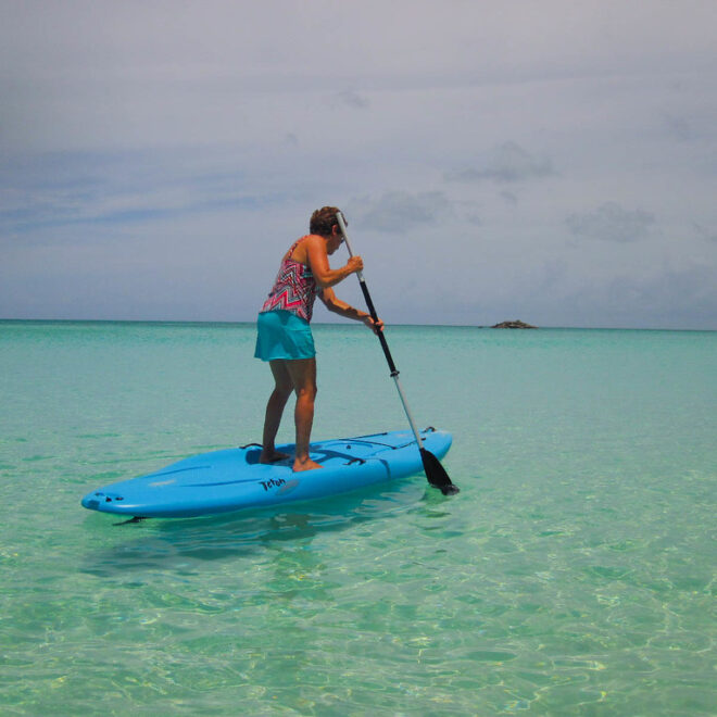 Trying the paddle board by Flickr.