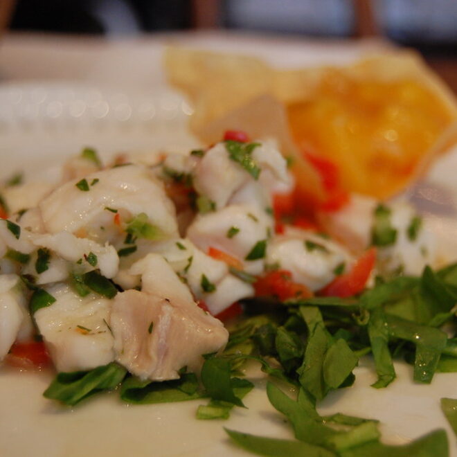 halibut ceviche | excellent | stu_spivack | Flickr