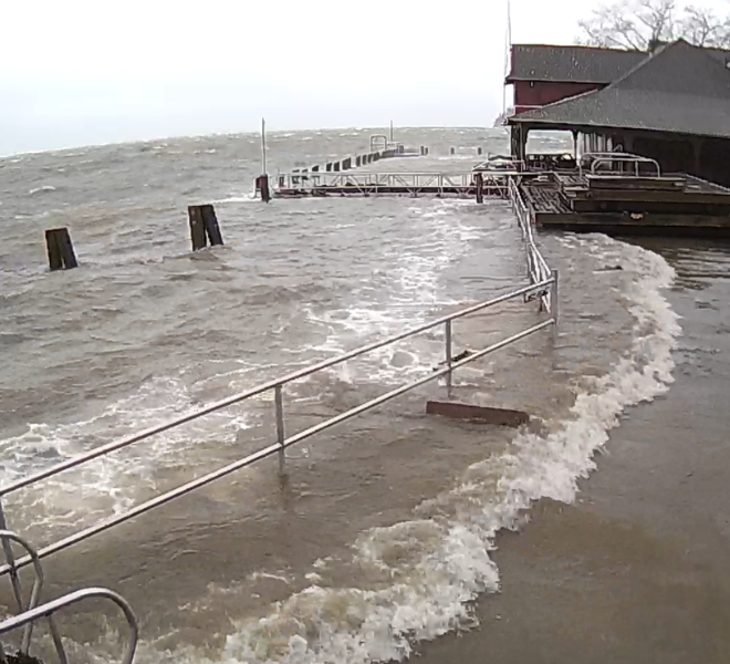 January 2024 high tide flooding in Camden Maine