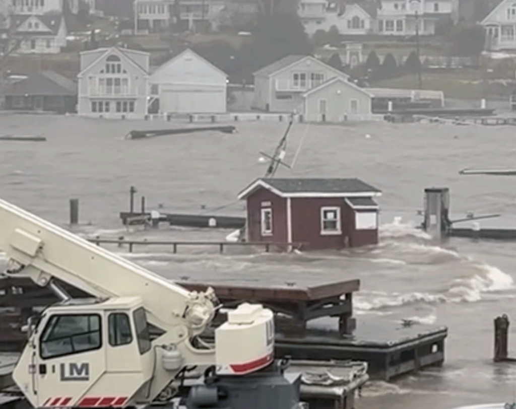 Coastal Flooding in Camden, ME - Jan 10,2024