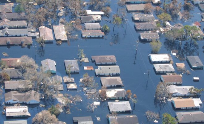Image of coastal inundation. Copyright from NOAA.