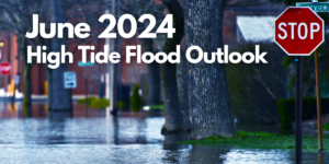 June 2024 tidal flooding outlook_flooded street. Image from canva.com