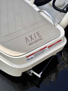 Axopar AX/E 25, a partnership with Evoy, electric marine motor systems