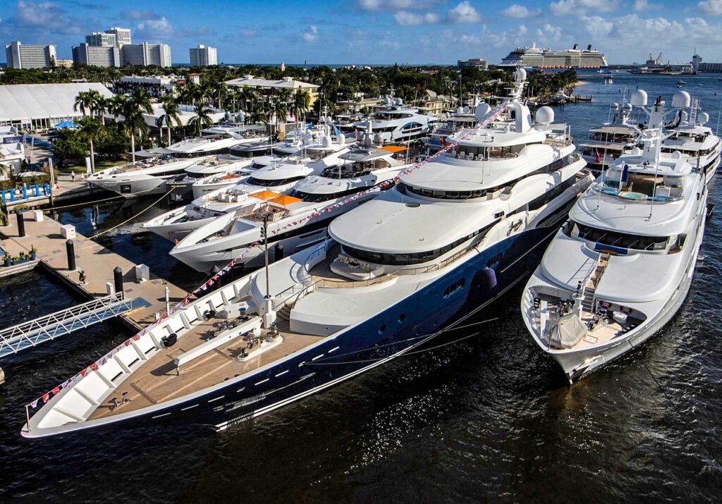 Fort Lauderdale Boat Show, the largest in-water boat show in the world.