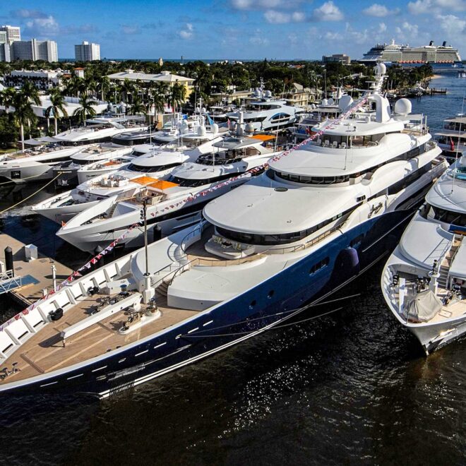Fort Lauderdale Boat Show, the largest in-water boat show in the world.