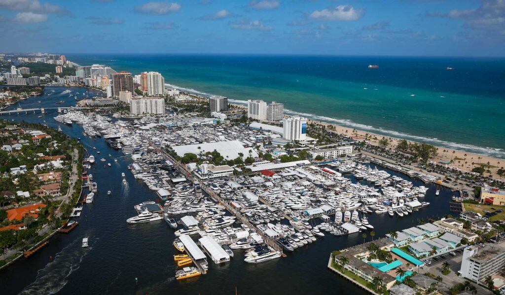 Fort Lauderdale Boat Show Aerial