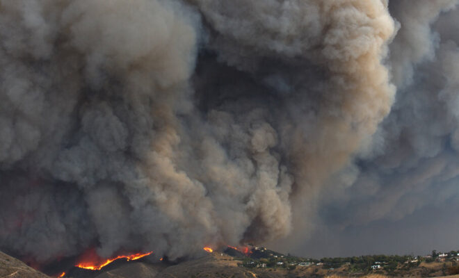 Image Credits: The Pacific Palisades Fire near Malibu, California, which started on January 7, 2025. Adobe stock photo.