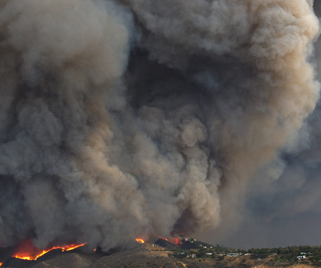 Image Credits: The Pacific Palisades Fire near Malibu, California, which started on January 7, 2025. Adobe stock photo.