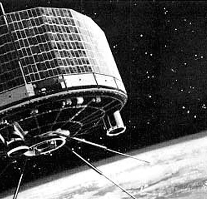 Imaage Credits: The TIROS-1 satellite. Credit: NASA