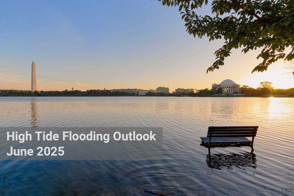 Tidal flooding on the Washington Channel off the Potomac River. Photo by Shutterstock / Leo