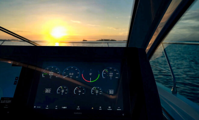 Volvo Penta Electronic Vessel Controls. Photo courtesy Volvo Penta