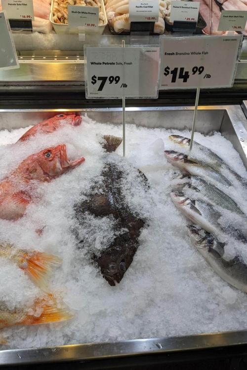 Fish packed in ice at seafood counter. Image Credits: fisheries.noaa.gov.
