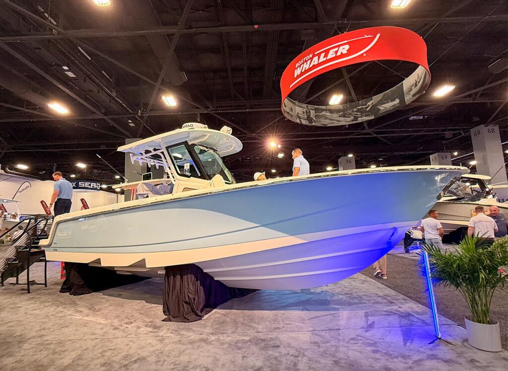 The Boston Whaler 290 Outrage at the 2026 Miami International Boat Show
