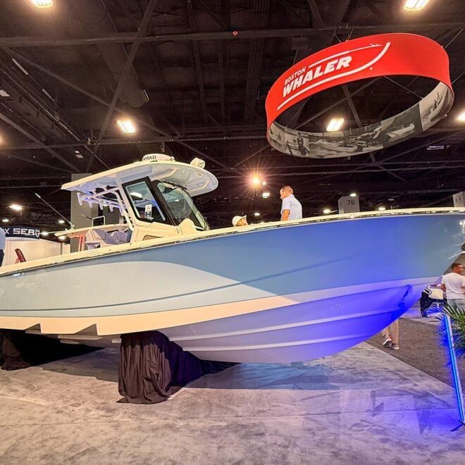 The Boston Whaler 290 Outrage at the 2026 Miami International Boat Show
