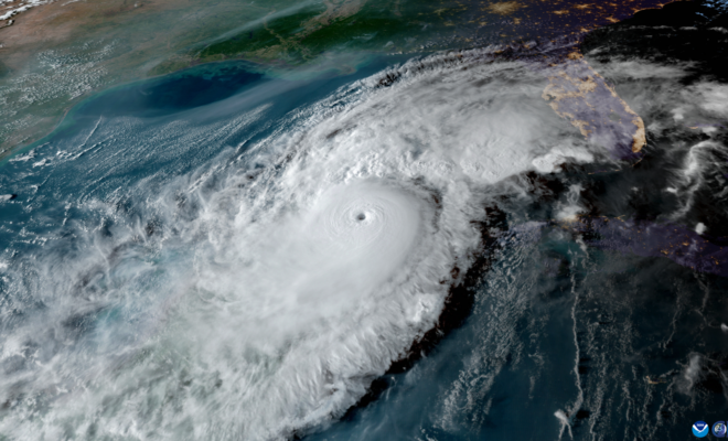 Image of Hurricane Milton from NOAA's GOES-16 satellite on Oct. 8, 2024. (Image credit: NOAA)