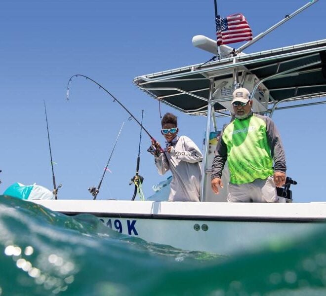 Recreational anglers enjoy a day on the water in the Florida Keys. NOAA/Matt McIntosh